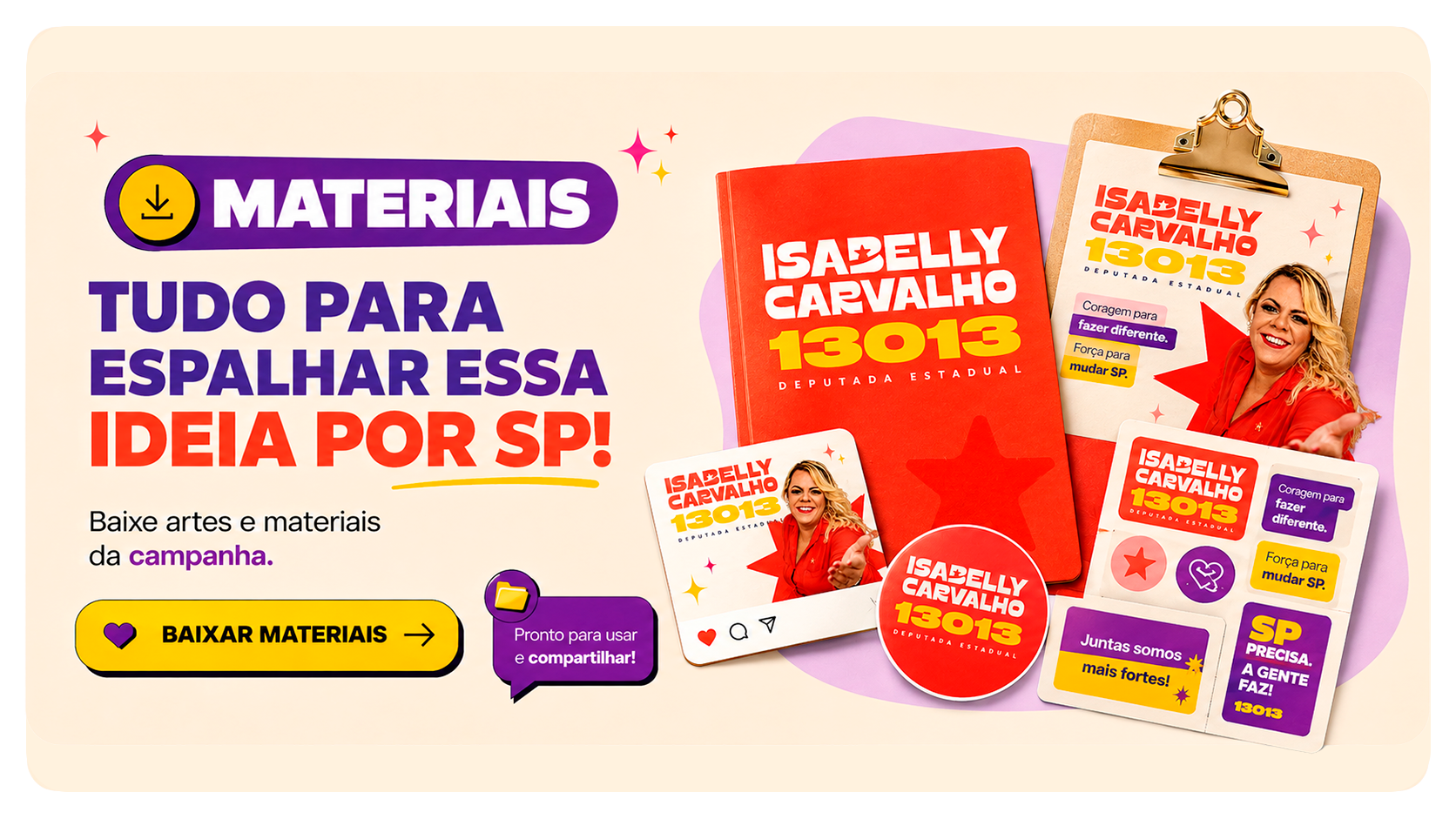 Materiais - Kits para mobilização